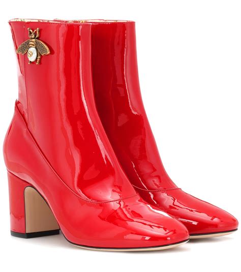 gucci thigh high boots red|gucci ankle boots on sale.